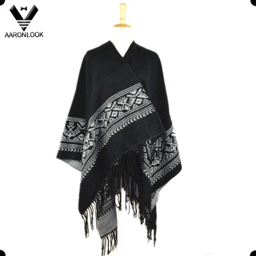 2016 Poncho de Jacquard Tecido de Alta Qualidade